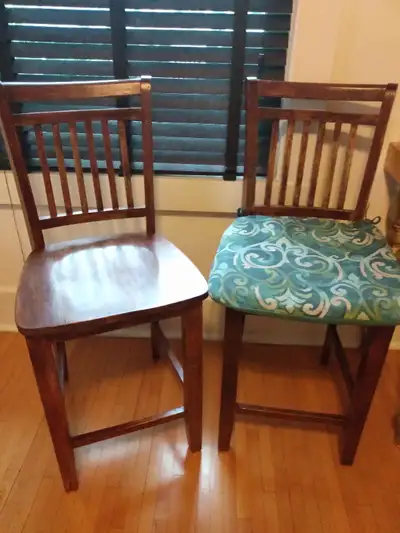 2 Bar stool height chairs, View more