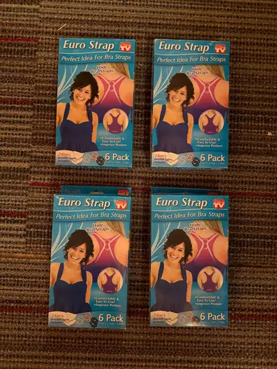 B25 / NEW // 4 Boxes of Euro Straps / Bra Strap Holders, View more