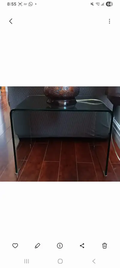 Glass end table/ coffee table, View more