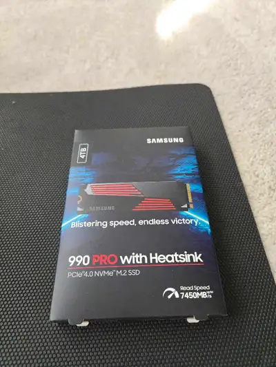 BNIB 4TB Samsung 990 Pro with heatsink NVME, View more