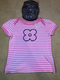 Girls Pink T-shirt -  brand new with tags - 5T