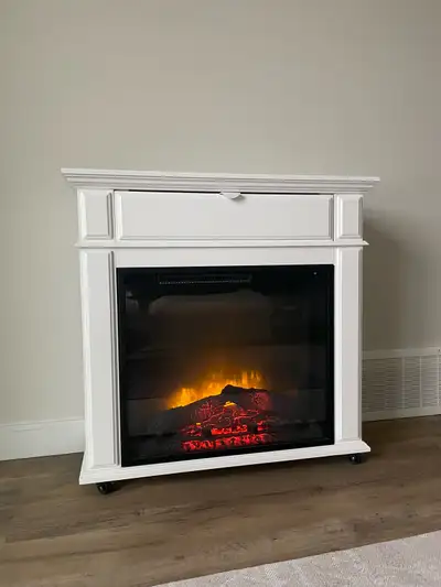 Electric fireplace, View more