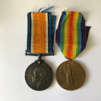 WW1 War Medal pair Royal Air Force $500