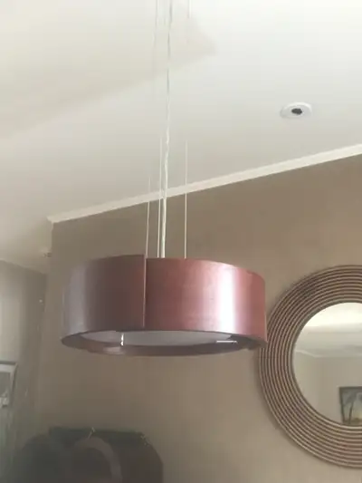 Luminaire de salle à dîner en bois - Couleur acajou, View more