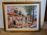 Framed Picture - Flower Market