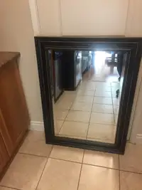 Solid Mirror In Wooden Frame