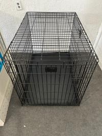 XL Two Door Folding Metal Dog Crate