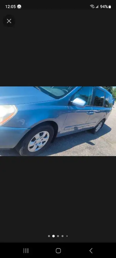 2010 SEDONA KIA ,BLUE WITH GREY INTERIOR,DRIVEN DAILY WORK BACK,201,KMS BRAND NEW BRAKES ALL ROUND D...