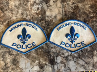 Quebec Mount-Royal Police Patches