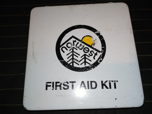 Vintage NorWest First Aid Kit with Metal Case in Arts & Collectibles in Sunshine Coast