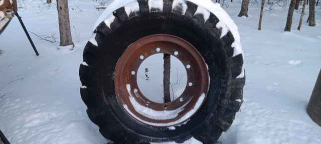 2 75A Michigan loader rims with old tires $150each in Other in Sault Ste. Marie