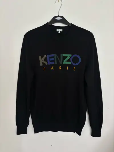 Authentic Kenzo F965PU2173LC Wool Logo Mens Medium Sweater, View more