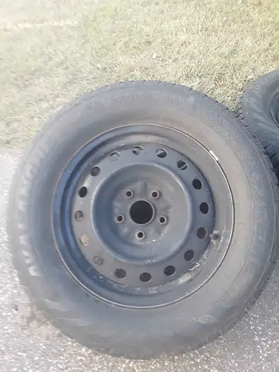 X- treme snow tires on new 16inch rims in very good condition.