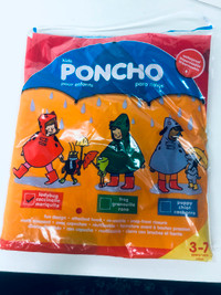 Ladybug Poncho Raincoat for kids 3-7 years old *Brand new*