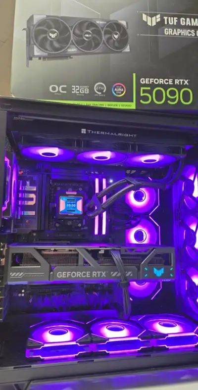 PC GAMING NEUF RTX5090 32GB RYZEN 9 9950X 64GB DDR5 SSD 2TB NVMe, View more