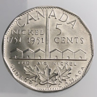 Canada 1751-1951 Big Nickel 5 cents Coin for sale