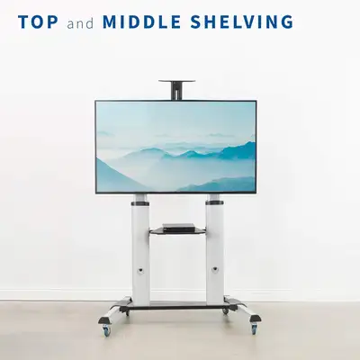 VIVO Ultra Heavy Duty Mobile 32 to 100 inch TV Stand, View more