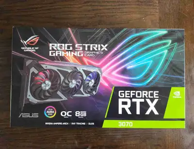 ASUS ROG STRIX OC EDITION NVIDIA GEFORCE RTX 3070 Non-LHR, View more