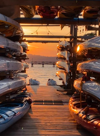 Kayak, Canoe, and Paddleboard Storage in Brentwood Bay