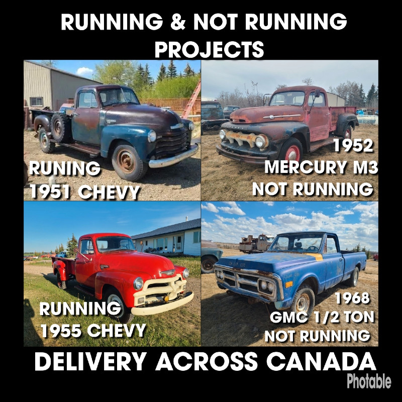 PROJECTS DELIVERY ACROSS CANADA Classic Cars Red Deer Kijiji