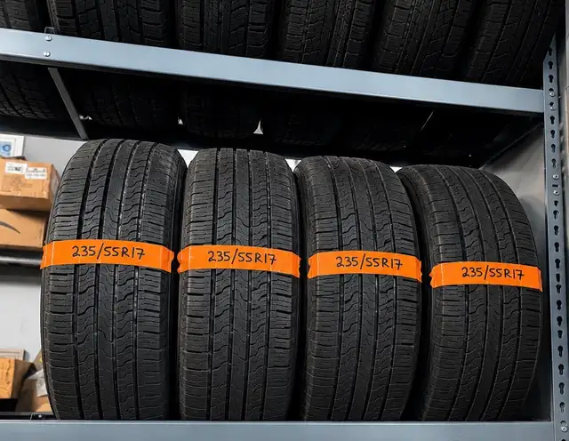 (All-season tire) set of 4 235/55R17 Firestone  in Tires & Rims in Mississauga / Peel Region - Image 2