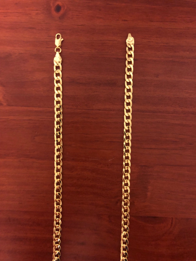 Gold Miami Cuban link chain in Jewellery & Watches in Markham / York Region - Image 2
