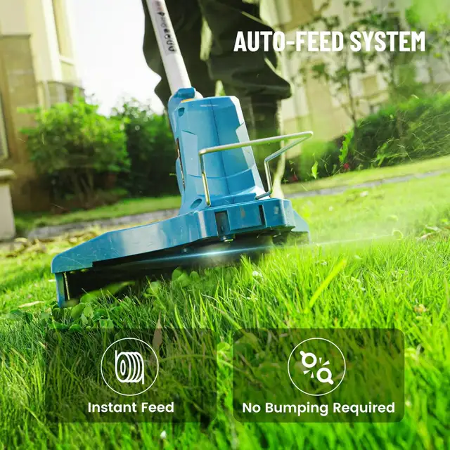 SEESII String Trimmer Battery Powered Lawn Mower in Lawnmowers & Leaf Blowers in City of Montréal - Image 5