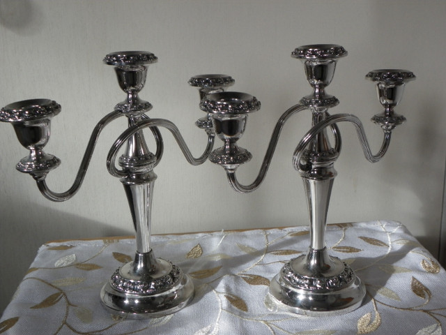 SILVER PLATE CANDELABRA in Arts & Collectibles in City of Halifax