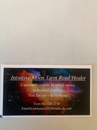Tarot card reader Intuitive/healer Theme readings