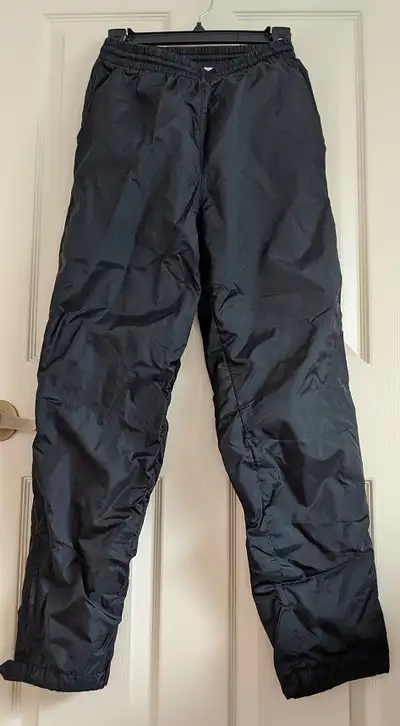 Kids Black Water-Resistant Track Pants. Size XL, View more
