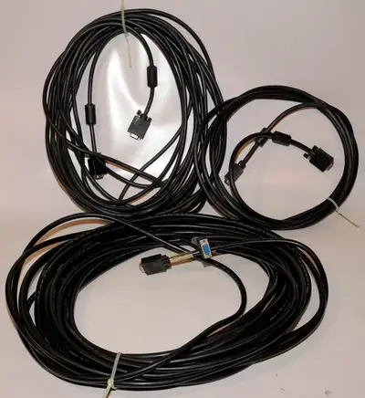 Three standard VGA extension cables, View more