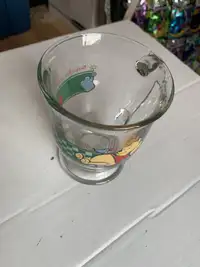 Winnie the Pooh glass  mug - brother free is the way to go  