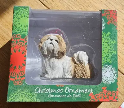 Shih Tzu Christmas Ornament NEW, View more