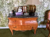 Marble top console 