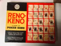 1961 Vintage Reno-Keno game by E.S. Lowe
