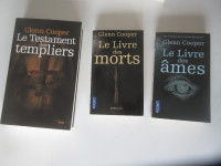 3 livres de Glenn COOPER Romans policiers Thriller