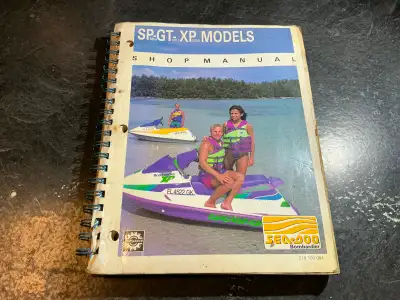 1991 Seadoo SP5804, GT5811, XP5850 PWC Jet Ski Shop Manual, View more