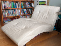 White leather chaise lounge Crush by EQ3