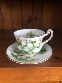 Royal Adderley Bone China “Trillium” Cup and Saucer