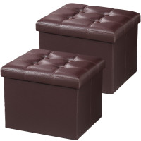 OPEN BOX AmasSmile 2PC Storage Ottoman Foot Rest Stool, 17” City of Toronto Toronto (GTA) Preview