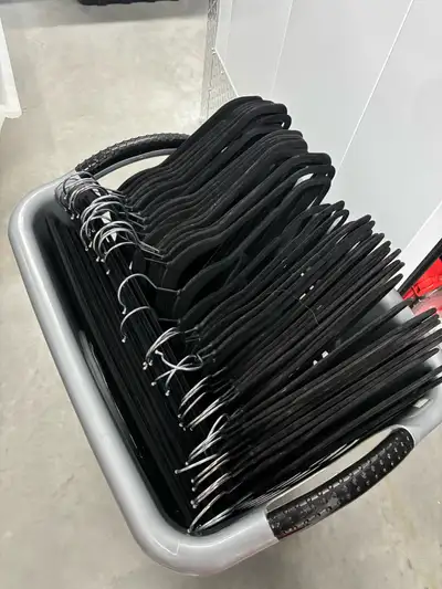 Black velvet Clothes Hangers originally from Costco, View more