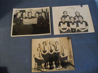 3 GROUP PHOTOS-W.I.B.C. WOMEN'S BOWLING-1940/50S-WISCONSIN-MICH.