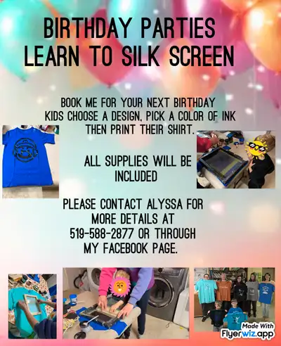 learn to sew  or silkscreen, View more