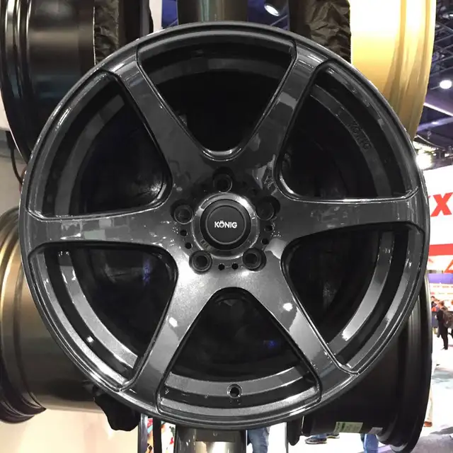 18" 5x100 Gloss graphite rims for sale : Konig Tandem READY STOC in Tires & Rims in City of Toronto - Image 2