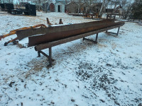 17 foot Steel Half Pipe for Snow Blades, Bunk Feeder