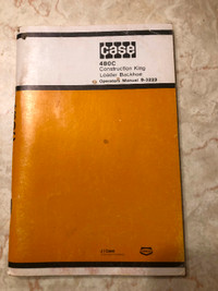 Case 480C Construction King Loader Backhoe Operator Manual