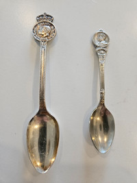 Two Commemorative Spoons King George IV and Queen Elizabeth