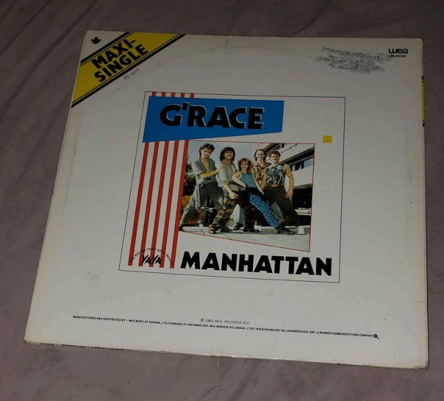 G'Race – Manhattan 12" EP synth pop VG / or trade for other reco dans CD, DVD et Blu-ray  à Longueuil/Rive Sud