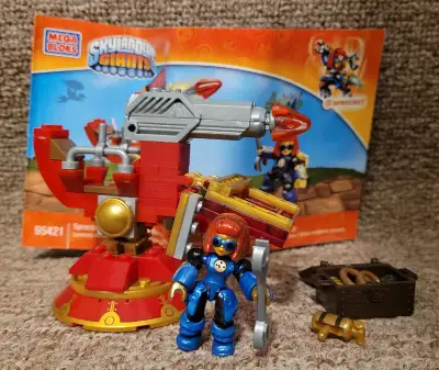 Mega Bloks : Skylanders Giants # 95421 - Sprocket's Heroic Turret. Complete, clean and nothing broke...