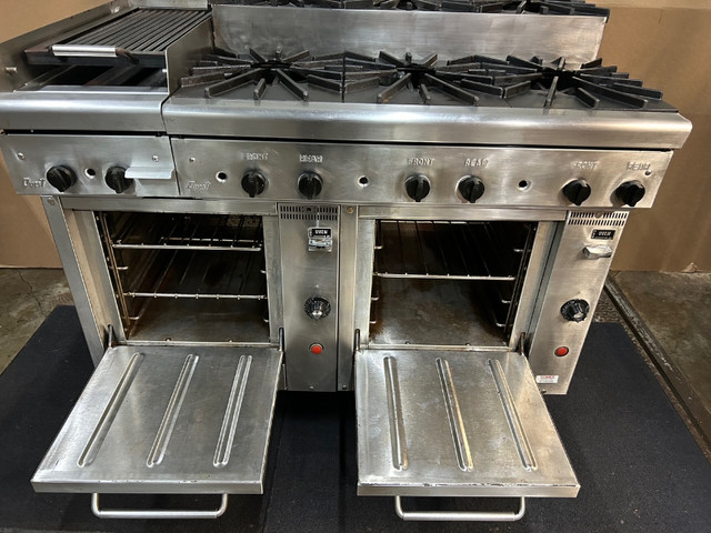 Quest 48" Gas Range with 6 Burners, 12" Charbroiler and Ovens in Industrial Kitchen Supplies in City of Toronto - Image 3